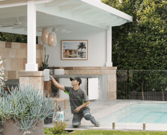 Pool Glass Cleaning